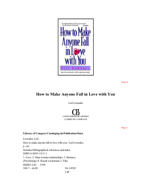How to Make Anyone Love you.pdf